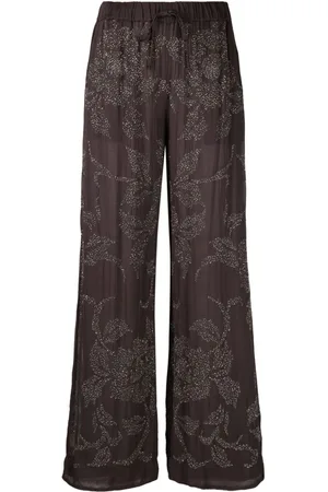 P.A.R.O.S.H. Rilda beaded wide-leg trousers