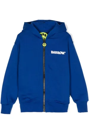 BARROW Logo-print zip hoodie