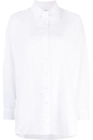 JOSHUA SANDERS Embroidered slogan-print shirt