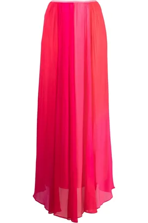 FORTE FORTE Panelled-desing georgette flared skirt