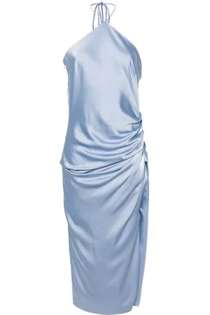 Simkhai Hansel halterneck satin midi dress