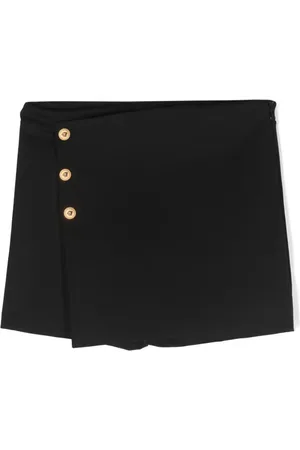 VERSACE Medusa-buttons asymmetric skort