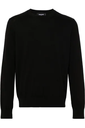 Dsquared2 Logo-plaque fine-knit jumper