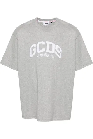 GCDS Logo-patch cotton T-shirt