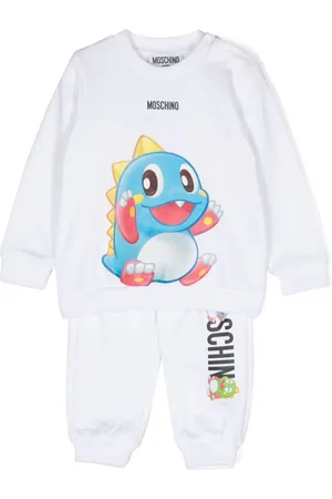 Moschino Logo-print cotton tracksuit set