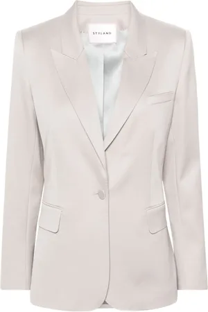 Styland Gathered-sleeve blazer