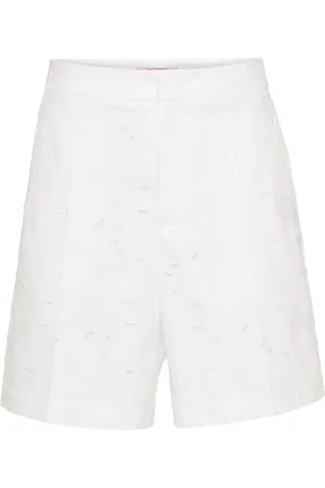 VALENTINO GARAVANI Broderie-anglaise cotton bermuda shorts
