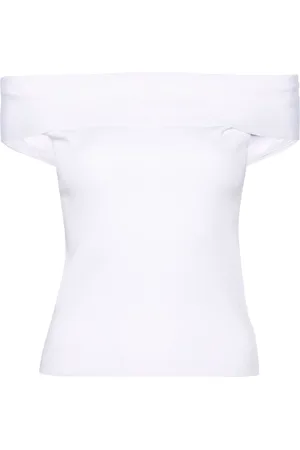 Fabiana Filippi Off-shoulder fine-ribbed top