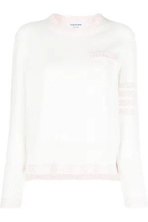 Thom Browne Pointelle-knit 4-Bar jumper