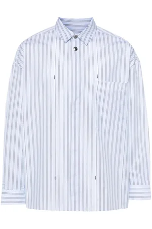 Jacquemus Logo-studs striped shirt