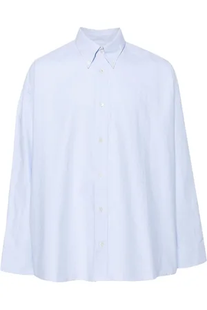 STUDIO NICHOLSON Button-down collar cotton shirt