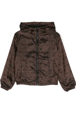 Moschino All-over jacquard-logo jacket