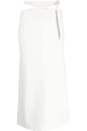 The Attico Cut-out midi skirt