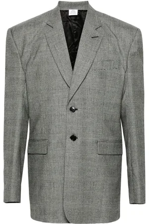 Vetements Prince of Wales single-breasted blazer