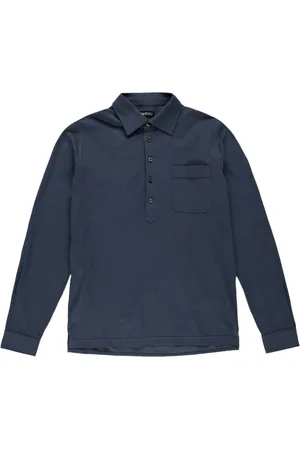 Tom Ford Long-sleeve piqué polo shirt