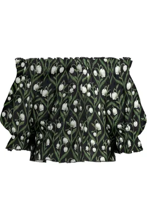 Agua by Agua Bendita Urucú floral-embroidery top