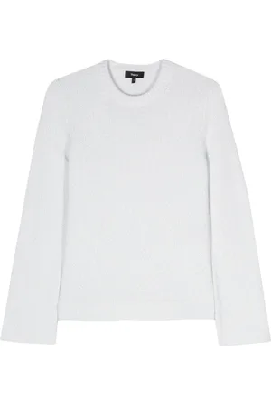 THEORY Long-sleeve bouclé jumper
