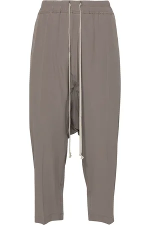 Rick Owens Drop-crotch cropped trousers