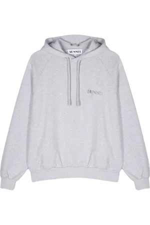 SUNNEI Logo-embroidered cotton hoodie