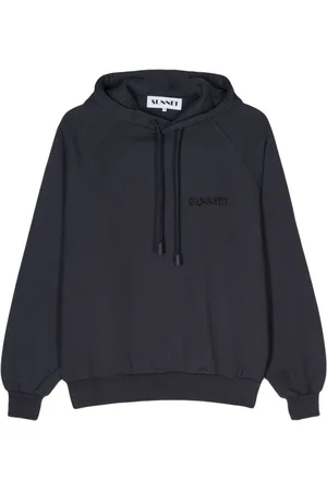 SUNNEI Logo-embroidered cotton hoodie