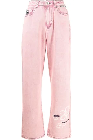 A Bathing Ape Floral-print straight-leg jeans