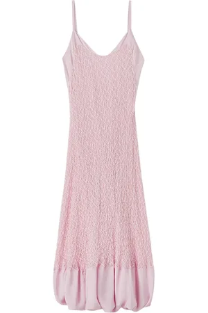 Jil Sander Embroidered sleeveless midi dress