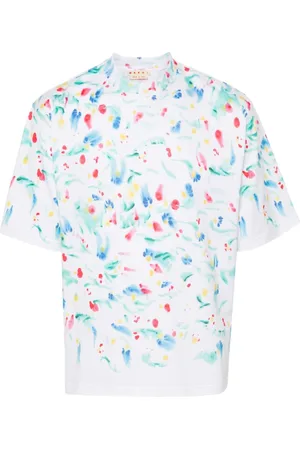 Marni Paint-splatter cotton T-shirt