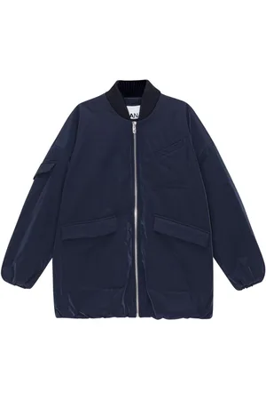 Ganni Oversized multiple-pocket bomber jacket