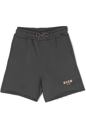 MSGM layered-design shorts - Brown