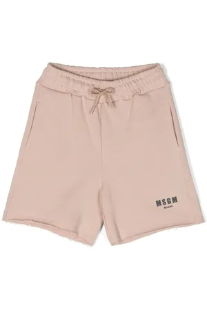 Msgm Distressed finish cotton shorts