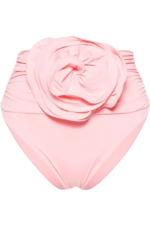 MAGDA BUTRYM Floral-appliqué triangle bikini
