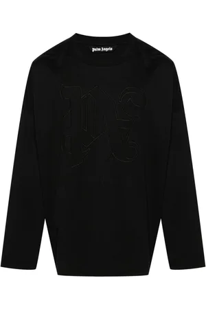 Palm Angels Monogram-embroidered cotton T-shirt