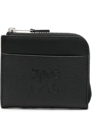 Palm Angels Logo-debossed leather wallet