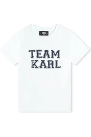 Karl Lagerfeld Slogan-print organic cotton T-shirt