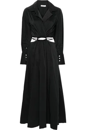 Simkhai Cut-out maxi shirtdress