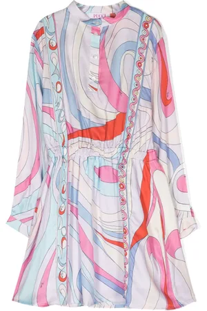 PUCCI Junior Iride-print cotton dress