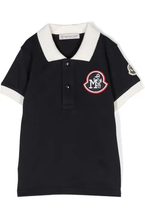 Moncler Logo-patch piqué-weave polo shirt