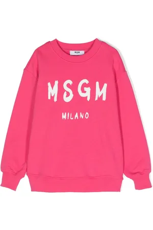 Msgm Logo-print cotton sweatshirt