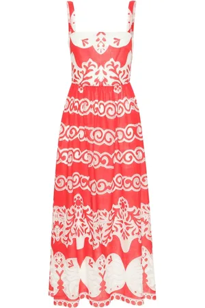 Borgo De Nor Ninet lace-trim midi dress