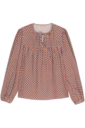 Stella Nova Graphic-print cotton blouse