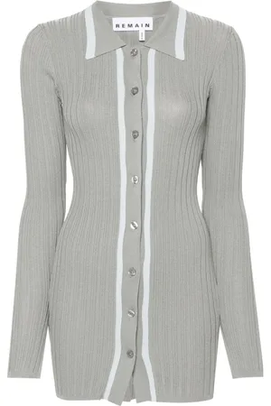 REMAIN Ribbed-knit mini dress