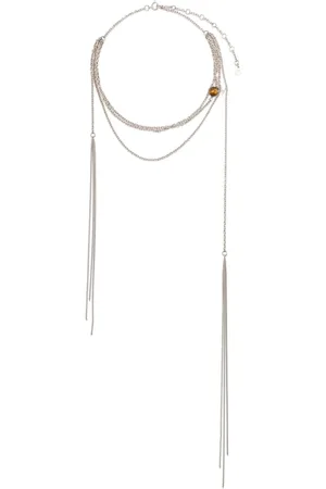 Courrèges Stone multi-chain necklace