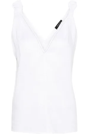 Fabiana Filippi V-neck linen blouse