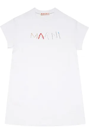 Marni Logo-embroidered T-shirt dress