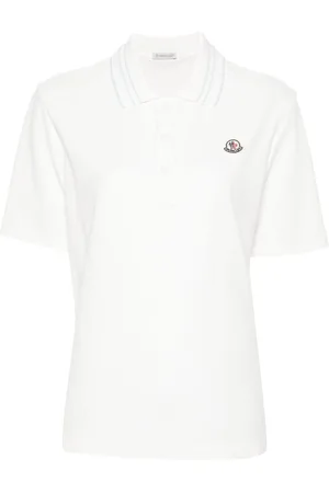 Moncler Appliqué-logo cotton polo shirt