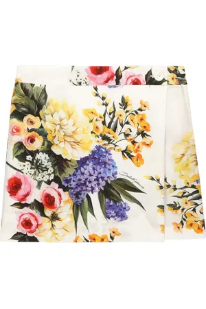 Dolce & Gabbana Floral-print poplin shorts