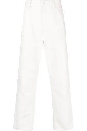 Carhartt Logo-patch cotton straight-leg trousers