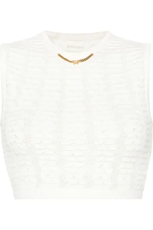 Palm Angels Chain-embellished knitted vest
