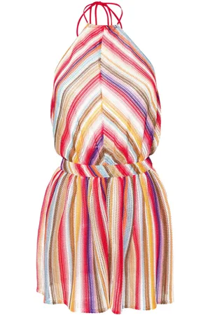 Missoni Striped crochet-knit playsuit