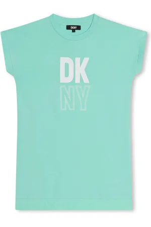 DKNY Logo-print organic cotton dress